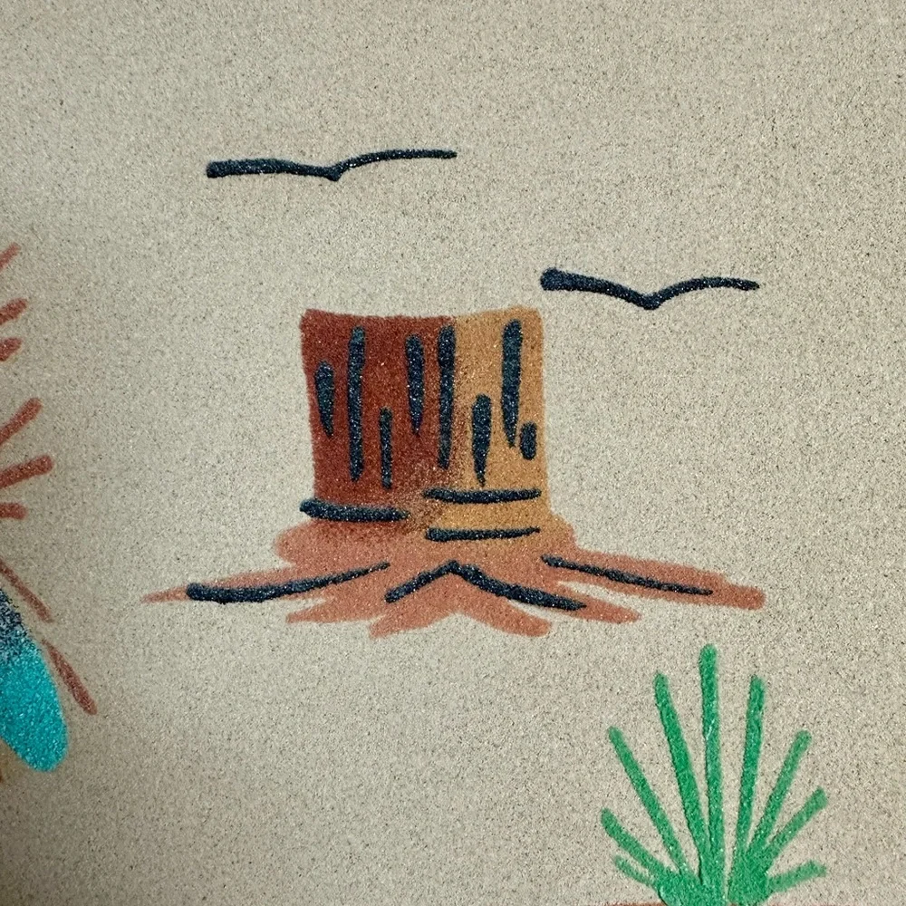 Native American Sand Art 12x12 Signed - Picture 4 of 8